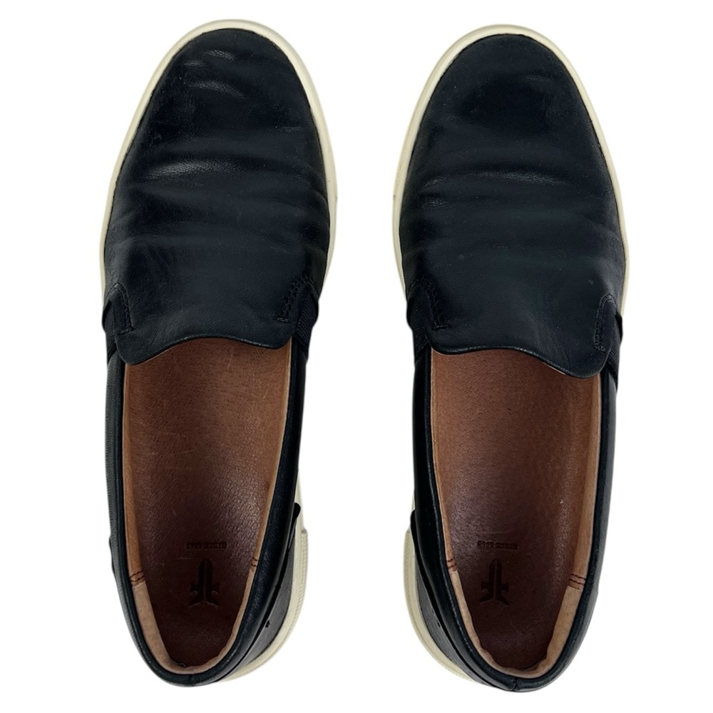 Frye Women's Ivy Black Leather Slip On Sneakers Casual Shoes Size 6.5 - Picture 7 of 9